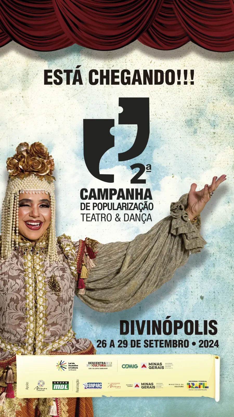 Divinópolis recebe pelo 2º ano a Campanha de Popularização do Teatro e da Dança