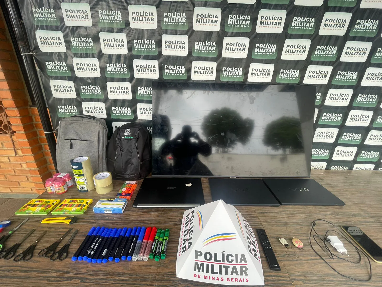 PM apreende suspeitos de furto em Pompéu