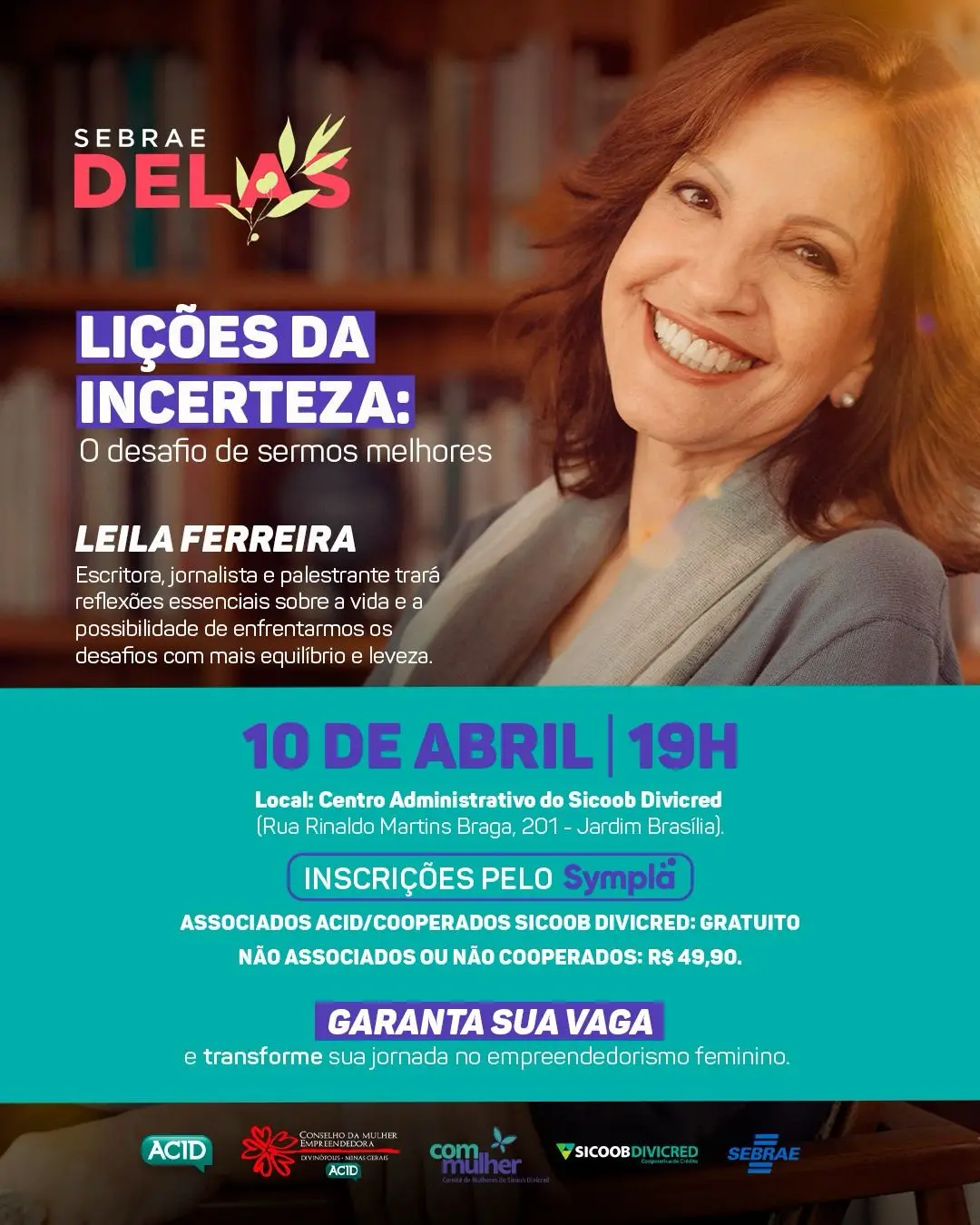‘Sebrae Delas’ promove palestra sobre empreendedorismo e superação