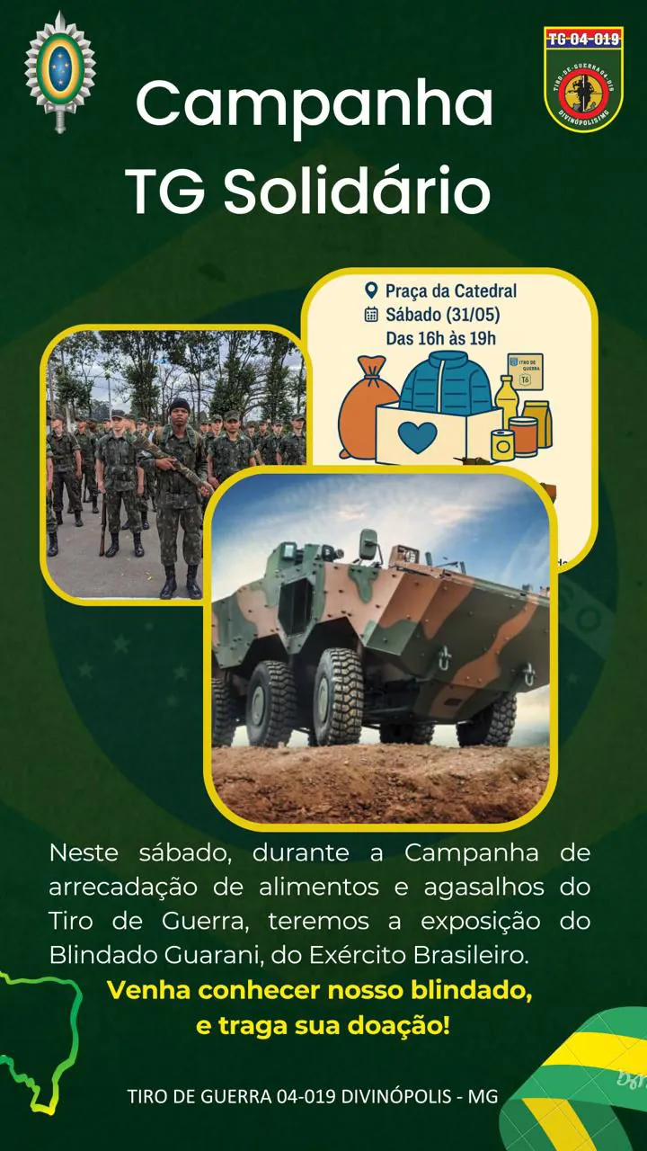 Divinópolis celebra 113 anos com desfile cívico-militar e ação solidária