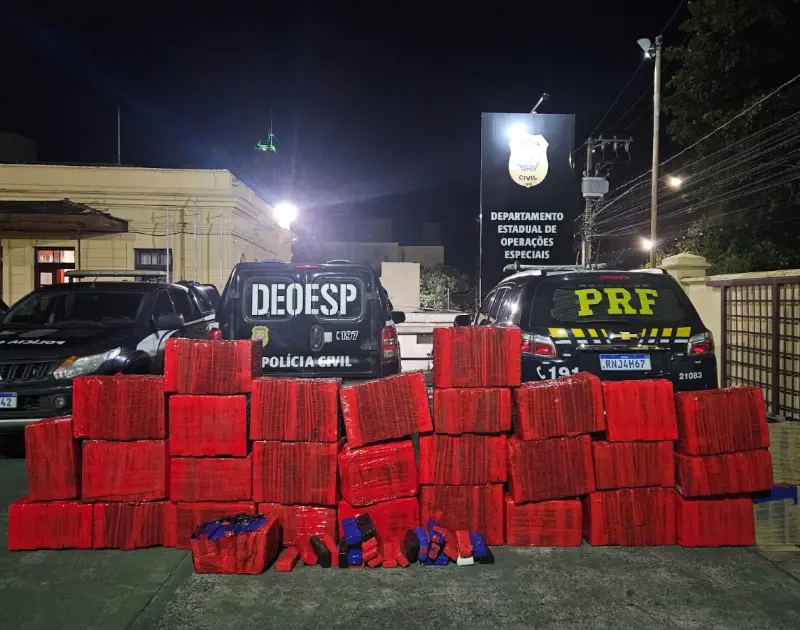 860 quilos de maconha são apreendidos em Formiga
