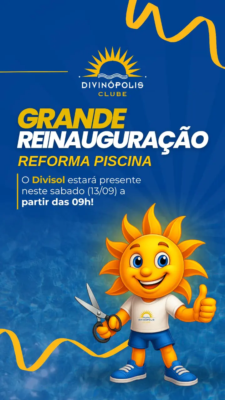 Piscina da Sede Campestre do Divinópolis Clube será reinaugurada neste sábado