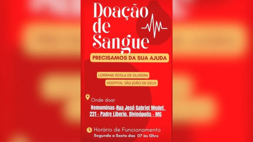 Vítima de tentativa de feminicídio necessita de doação de sangue
