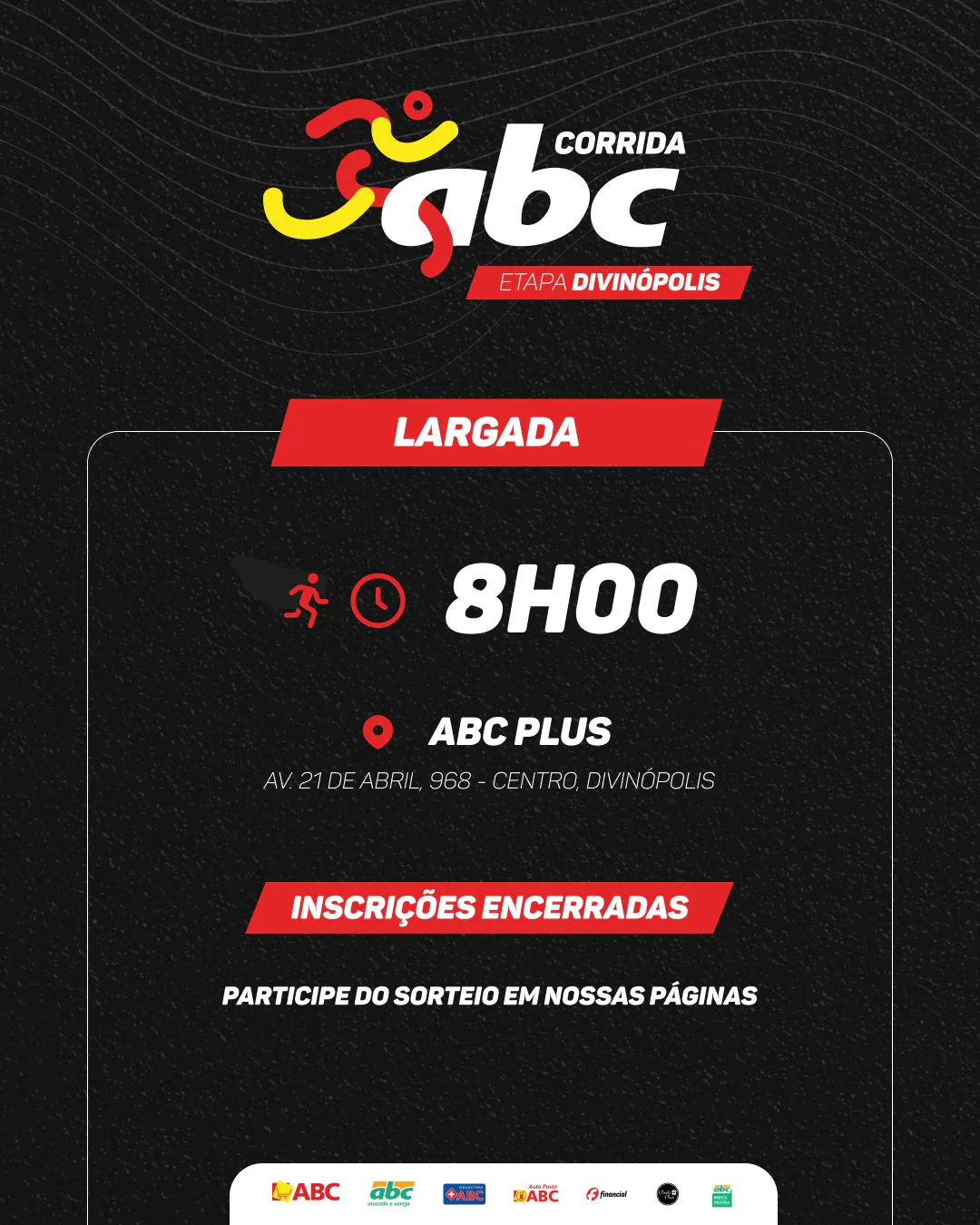 Etapa Final do Circuito Mineiro de Corrida ABC “Mexa-se para o Bem Viver” movimenta Divinópolis neste feriado de 15 de novembro