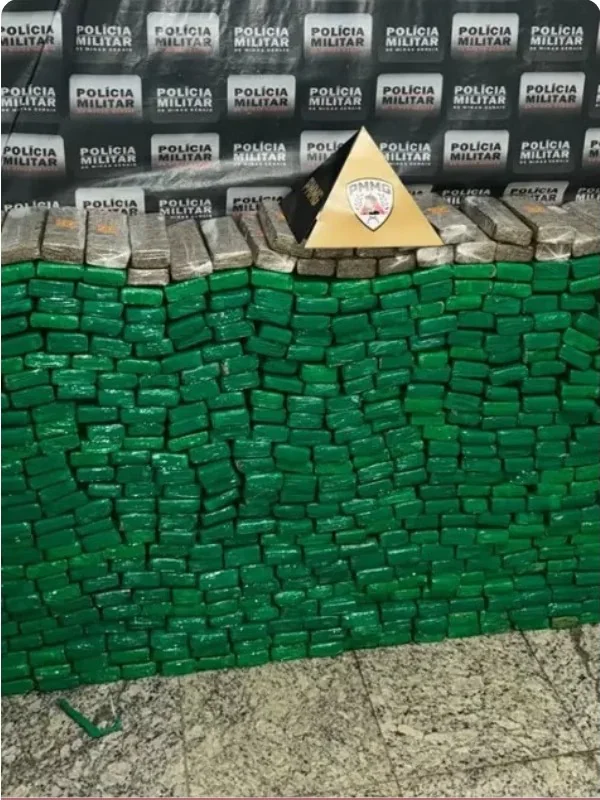 PM apreende 850 quilos de maconha e prende suspeito em Sete Lagoas